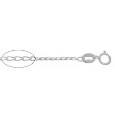 18" Narrow Link Curb Chain - Package of 10, Sterling Silver